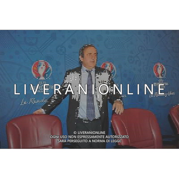 Michel Platini - 25.04.2014 - Conference de presse Euro 2016 - Photo : Aurelien Meunier / Icon Sport AG ALDOL IVERANI SAS ONLY ITALY