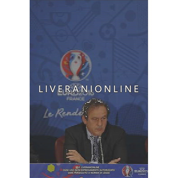 Michel Platini - 25.04.2014 - Conference de presse Euro 2016 - Photo : Aurelien Meunier / Icon Sport *** Local Caption *** AG ALDO LIVERANI SAS ONLY ITALY *** Local Caption ***