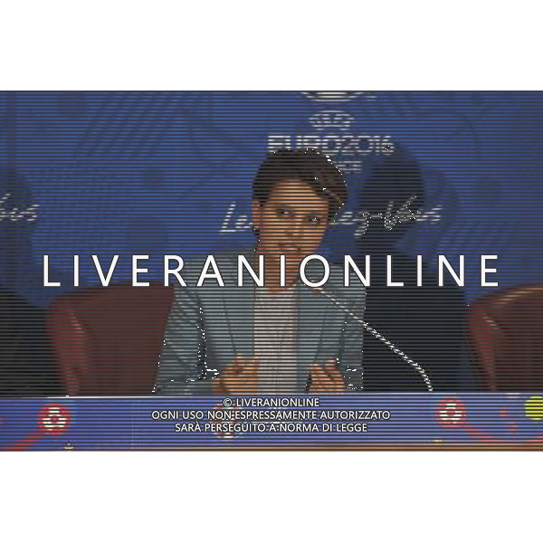 Najat Vallaud Belkacem - 25.04.2014 - Conference de presse Euro 2016 - Photo : Aurelien Meunier / Icon Sport *** Local Caption *** AG ALDO LIVERANI SAS ONLY ITALY *** Local Caption ***