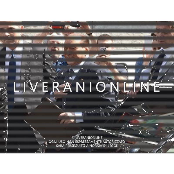 Milano hotel Michelangelo Silvio Berlusconi presenta i candidati alle elezioni europee ©Gazzaniga/AGENZIA ALDO LIVERANI SAS