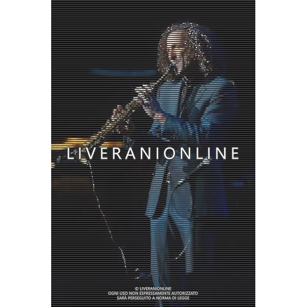 American jazz saxophonist Kenny G (born Kenneth Bruce Gorelick) performs at The Eventim Apollo (Hammersmith Apollo), London, England, UK on 22nd April 2014. ©PHOTOSHOT/AGENZIA ALDO LIVERANI SAS - ITALY ONLY - EDITORIAL USE ONLY