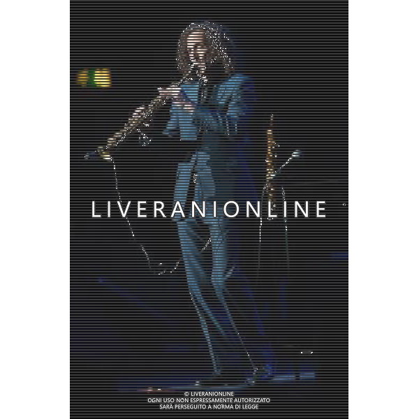 American jazz saxophonist Kenny G (born Kenneth Bruce Gorelick) performs at The Eventim Apollo (Hammersmith Apollo), London, England, UK on 22nd April 2014. ©PHOTOSHOT/AGENZIA ALDO LIVERANI SAS - ITALY ONLY - EDITORIAL USE ONLY