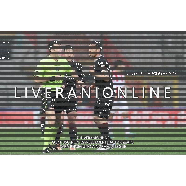 VICENZA - REGGIANA CAMPIONATO CALCIO LEGA PRO 27 APRILE 2014 NELLA FOTO L\'ARBITRO BALICE ESPELLE BANDINI ©GARBUIO/AGENZIA ALDO LIVERANI SAS