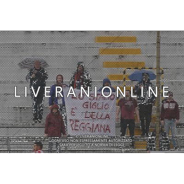 VICENZA - REGGIANA CAMPIONATO CALCIO LEGA PRO 27 APRILE 2014 NELLA FOTO TIFOSI DELLA REGGIANA ©GARBUIO/AGENZIA ALDO LIVERANI SAS