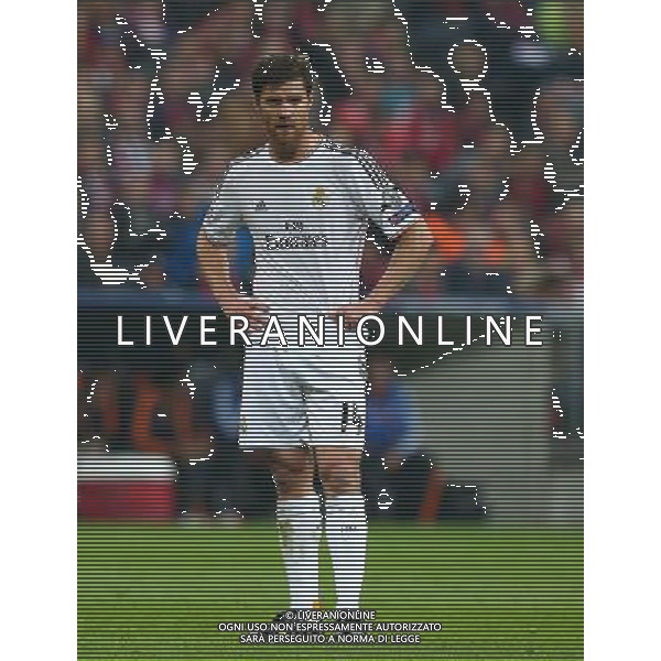 firo : 29.04.2014 Fu§ball,Fussball, UEFA Champions League, CL, Halbfinale , RŸckspiel, FC Bayern MŸnchen - Real Madrid Xabi Alonso, Real fŸr das Finale gesperrt wegen gelber Karte $worldrightsEs gelten unsere AGB, einsehbar auf www.firosportphoto.de ¤ONLY FOR USE IN G E R M A N Y !!!!! Photo : BPI, copyright by firo sportphoto: Coesfelder Str.207 48249 DŸlmeTel.:02594 9916004 www.firosportphoto.de mail@firosportphoto.de (V o l k s b a n k B o c h u m - W i t t e n ) BLZ.: 430 601 29 Kt. Nr.: 341 117 100 Tel.:02594 9916004 AG ALDO LIVERANI SAS ONLY ITALY