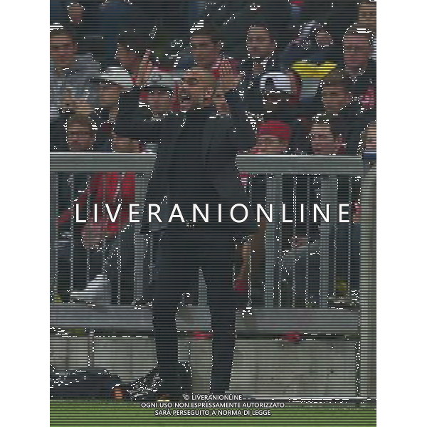 firo : 29.04.2014 Fu§ball,Fussball, UEFA Champions League, CL, Halbfinale , RŸckspiel, FC Bayern MŸnchen - Real Madrid Trainer Pep GUARDIOLA, Bayern, Gestik, EnttŠuschung $worldrightsEs gelten unsere AGB, einsehbar auf www.firosportphoto.de ¤ONLY FOR USE IN G E R M A N Y !!!!! Photo : BPI, copyright by firo sportphoto: Coesfelder Str.207 48249 DŸlmeTel.:02594 9916004 www.firosportphoto.de mail@firosportphoto.de (V o l k s b a n k B o c h u m - W i t t e n ) BLZ.: 430 601 29 Kt. Nr.: 341 117 100 Tel.:02594 9916004 AG ALDO LIVERANI SAS ONLY ITALY