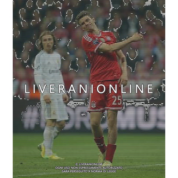 firo Fu§ball, Fussball, 29.04.2014 Uefa Champions League, CL Saison 2013/2014 Halbfinale, RŸckspiel FCB FC Bayern MŸnchen Muenchen - Real Madrid CF FCB Thomas MŸller Mueller, Gestik, Geste, EnttŠuschung enttŠuscht Enttaeuschung enttaeuscht unzufrieden $worldrights Es gelten unsere AGB, einsehbar auf www.firosportphoto.de copyright by firo sportphoto: Coesfelder Str.207 48249 DŸlmen www.firosportphoto.de mail@firosportphoto.de (V o l k s b a n k B o c h u m - W i t t e n ) BLZ.: 430 601 29 Kt. Nr.: 341 117 100 Tel:Ê 02594 - 9916004 Fax:Ê02594 - 9916005 AG ALDO LIVERANI SAS ONLY ITALY