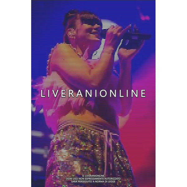Lily Allen (Lily Rose Cooper) performs an intimate show at Shepherd\'s Bush Empire, London, England, UK on 28th April 2014 ahead of the launch of her new album \'Sheezus\'. ©photoshot/AGENZIA ALDO LIVERANI SAS - ITALY ONLY - EDITORIAL USE ONLY