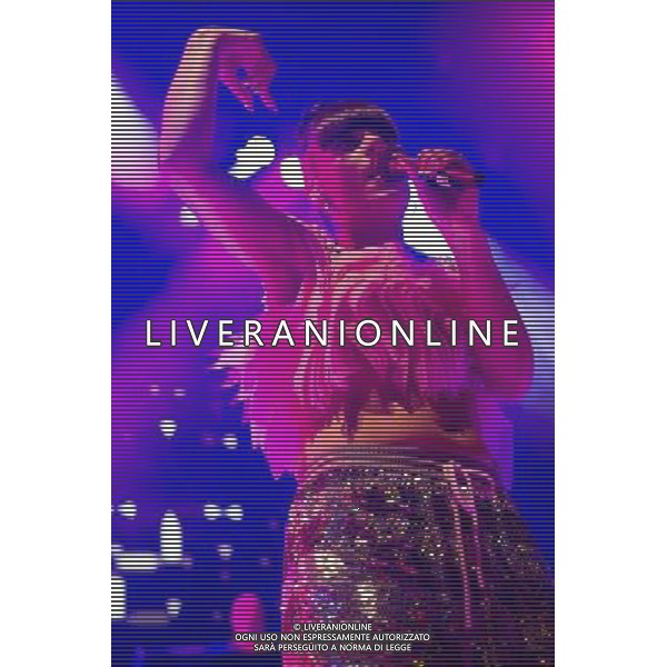Lily Allen (Lily Rose Cooper) performs an intimate show at Shepherd\'s Bush Empire, London, England, UK on 28th April 2014 ahead of the launch of her new album \'Sheezus\'. ©photoshot/AGENZIA ALDO LIVERANI SAS - ITALY ONLY - EDITORIAL USE ONLY