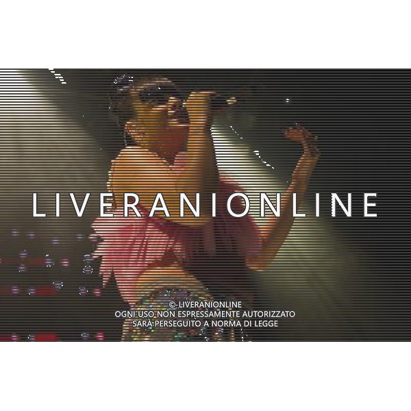 Lily Allen (Lily Rose Cooper) performs an intimate show at Shepherd\'s Bush Empire, London, England, UK on 28th April 2014 ahead of the launch of her new album \'Sheezus\'. ©photoshot/AGENZIA ALDO LIVERANI SAS - ITALY ONLY - EDITORIAL USE ONLY