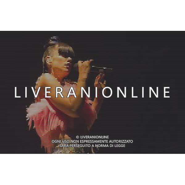 Lily Allen (Lily Rose Cooper) performs an intimate show at Shepherd\'s Bush Empire, London, England, UK on 28th April 2014 ahead of the launch of her new album \'Sheezus\'. ©photoshot/AGENZIA ALDO LIVERANI SAS - ITALY ONLY - EDITORIAL USE ONLY