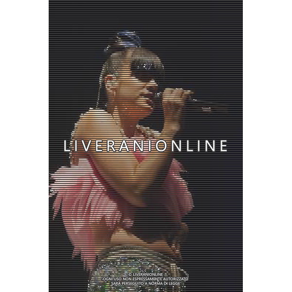 Lily Allen (Lily Rose Cooper) performs an intimate show at Shepherd\'s Bush Empire, London, England, UK on 28th April 2014 ahead of the launch of her new album \'Sheezus\'. ©photoshot/AGENZIA ALDO LIVERANI SAS - ITALY ONLY - EDITORIAL USE ONLY