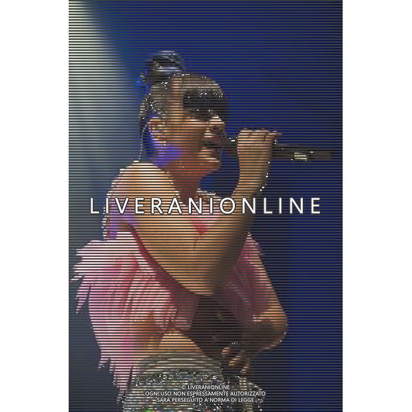 Lily Allen (Lily Rose Cooper) performs an intimate show at Shepherd\'s Bush Empire, London, England, UK on 28th April 2014 ahead of the launch of her new album \'Sheezus\'. ©photoshot/AGENZIA ALDO LIVERANI SAS - ITALY ONLY - EDITORIAL USE ONLY