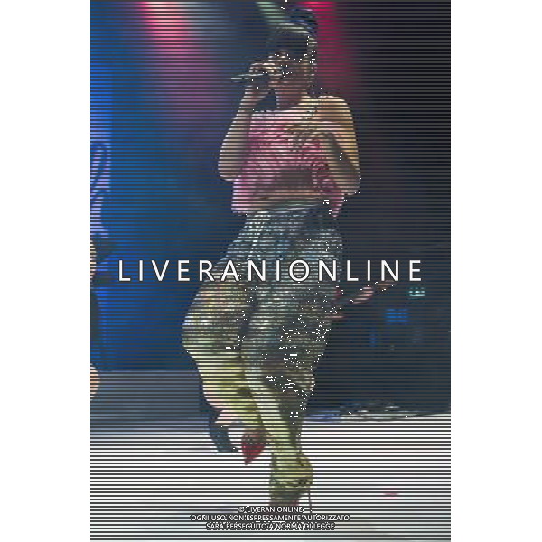 Lily Allen (Lily Rose Cooper) performs an intimate show at Shepherd\'s Bush Empire, London, England, UK on 28th April 2014 ahead of the launch of her new album \'Sheezus\'. ©photoshot/AGENZIA ALDO LIVERANI SAS - ITALY ONLY - EDITORIAL USE ONLY