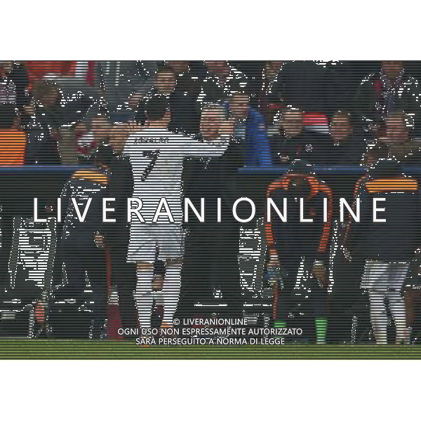 firo : 29.04.2014 Fu§ball,Fussball, UEFA Champions League, CL, Halbfinale , RŸckspiel, FC Bayern MŸnchen - Real Madrid 0:4 Jubel RONALD nach 0:4 mit Trainer Carlo Ancelotti $worldrightsEs gelten unsere AGB, einsehbar auf www.firosportphoto.de ¤ONLY FOR USE IN G E R M A N Y !!!!! Photo : BPI, copyright by firo sportphoto: Coesfelder Str.207 48249 DŸlmeTel.:02594 9916004 www.firosportphoto.de mail@firosportphoto.de (V o l k s b a n k B o c h u m - W i t t e n ) BLZ.: 430 601 29 Kt. Nr.: 341 117 100 Tel.:02594 9916004 AG ALDO LIVERANI SAS ONLY ITALY