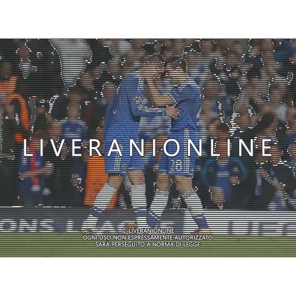 Chelsea\'s Fernando Torres celebrates scoring his sides first goal Photo by Kieran Galvin/CameraSport Football - UEFA Champions League Semi-Final Second Leg - Chelsea v Atletico Madrid - Wednesday 30th April 2014 - Stamford Bridge - London © CameraSport - 43 Linden Ave. Countesthorpe. Leicester. England. LE8 5PG - Tel: +44 (0) 116 277 4147 - admin@camerasport.com - www.camerasport.com AG ALDO LIVERANI SAS ONLY ITALY