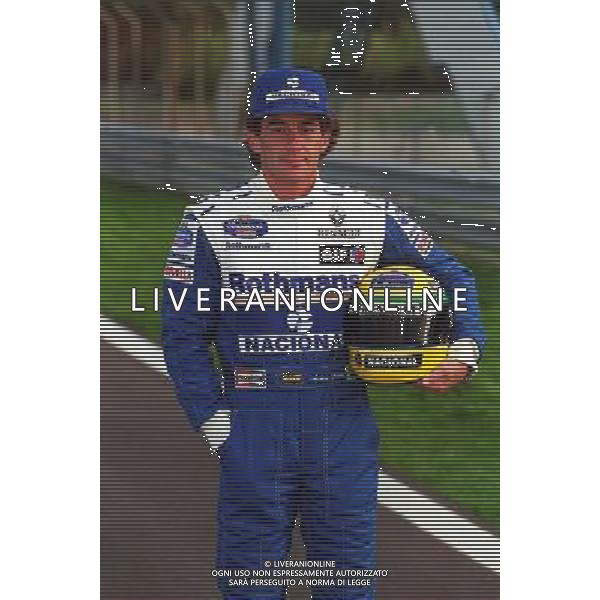  AYRTON SENNA Brazilian Formula One Racing Driver Launching the new Rothmans Williams-Renault Formula One Grand Prix Racing Car and Livery COMPULSORY CREDIT: Talking Sport/Photoshot Photo UIW 007116/J-12 19.01.1994 ©PHOTOSHOT/AGENZIA ALDO LIVERANI SAS - ITALY ONLY - EDITORIAL USE ONLY