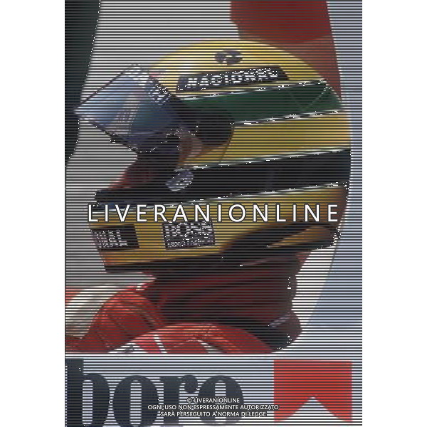 AYRTON SENNA (BRAZIL) MARLBOROUGH MCLAREN HONDA MEXICAN GRAND PRIX I989 PHOTO FOTOSPORTS INTERATIONAL ©PHOTOSHOT/AGENZIA ALDO LIVERANI SAS - ITALY ONLY - EDITORIAL USE ONLY