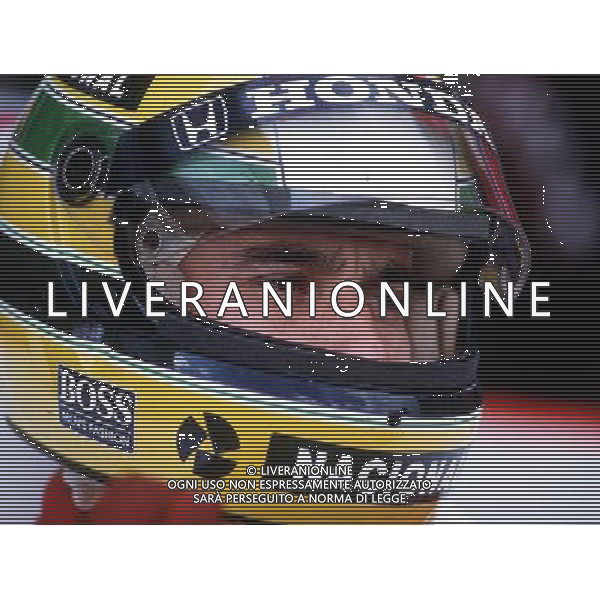 AYRTON SENNA LOTUS BRITISH GRAND PRIX SILVERSTONE12/07/87 PHOTO FOTOSPORTS INTERNATIONAL ©PHOTOSHOT/AGENZIA ALDO LIVERANI SAS - ITALY ONLY - EDITORIAL USE ONLY