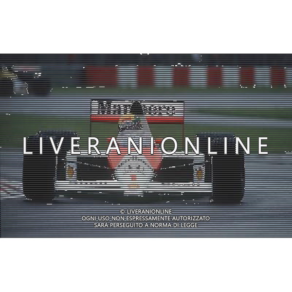 AYRTON SENNA BRAZIL MCLAREN HONDA 1989 PHOTO : - FOTOSPORTS INTERNATIONAL ©PHOTOSHOT/AGENZIA ALDO LIVERANI SAS - ITALY ONLY - EDITORIAL USE ONLY