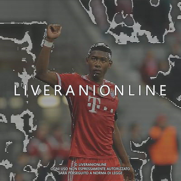 29.04.2014, Allianz Arena, Muenchen, GER, UEFA CL, FC Bayern Muenchen vs Real Madrid, Halbfinale, Ruckspiel, im Bild Ein enttaeuschter David Alaba (FC Bayern Muenchen) nach Spielende. // during the UEFA Champions League Round of 4, 2nd Leg Match between FC Bayern Munich vs Real Madrid at the Allianz Arena in Muenchen, Germany on 2014/04/30. EXPA Pictures © 2014, PhotoCredit: EXPA/ Eibner-Pressefoto/ Stuetzle *****ATTENTION - OUT of GER***** ©PHOTOSHOT/AGENZIA ALDO LIVERANI SAS - ITALY ONLY - EDITORIAL USE ONLY - BAYERN MONACO - REAL MADRID SEMIFINALE DI RITORNO CHAMPIONS LEAGUE