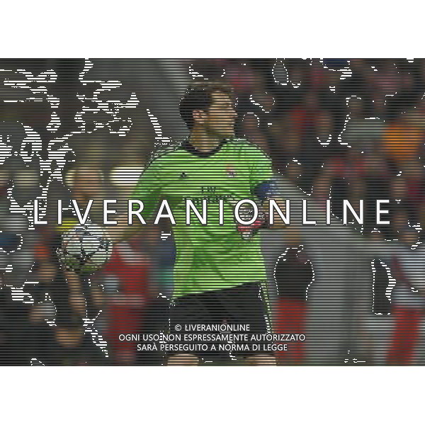 29.04.2014, Allianz Arena, Muenchen, GER, UEFA CL, FC Bayern Muenchen vs Real Madrid, Halbfinale, Ruckspiel, im Bild Torwart Iker Casillas (Real Madrid) // during the UEFA Champions League Round of 4, 2nd Leg Match between FC Bayern Munich vs Real Madrid at the Allianz Arena in Muenchen, Germany on 2014/04/30. EXPA Pictures © 2014, PhotoCredit: EXPA/ Eibner-Pressefoto/ Stuetzle *****ATTENTION - OUT of GER***** ©PHOTOSHOT/AGENZIA ALDO LIVERANI SAS - ITALY ONLY - EDITORIAL USE ONLY - BAYERN MONACO - REAL MADRID SEMIFINALE DI RITORNO CHAMPIONS LEAGUE