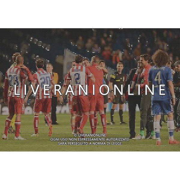  Athletico Madrid win 3-1 against Chelsea at Stamford Bridge in the Semi Final second leg held at Stamford Bridge, London on Wednesday April 30, 2014. AG ALDO LIVERANI SAS ONLY ITALY