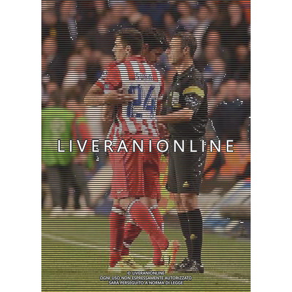  Atletico Madrid win 3-1 against Chelsea in the Semi Final second leg, held at Stamford Bridge, London on Wednesday April 30, 2014. AG ALDO LIVERANI SAS ONLY ITALY