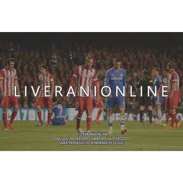  Atletico Madrid win 3-1 against Chelsea in the Semi Final second leg, held at Stamford Bridge, London on Wednesday April 30, 2014. AG ALDO LIVERANI SAS ONLY ITALY