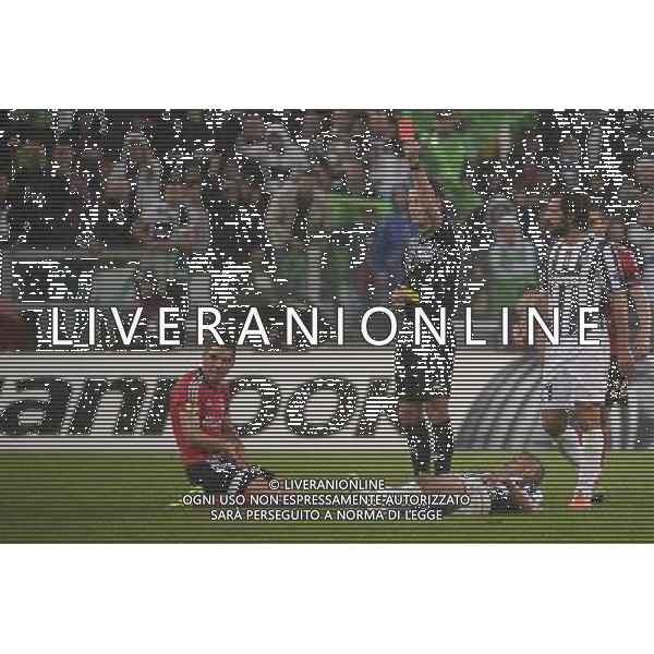 Juventus - Benfica Uefa Europa League Semifinali di Ritorno Federico Tardito/Agenzia Aldo Liverani Sas Nella foto espulsione giocatore Benfica AG ALDO LIVERANI SAS ONLY ITALY