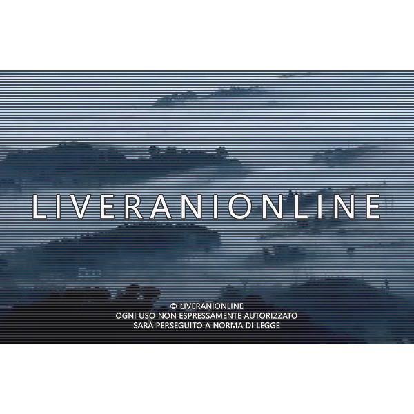 (140502) -- LUZHOU, May 2, 2014 () -- Photo taken on May 1, 2014 shows a view of morning fog over Hejiang County in Luzhou, southwest China\'s Sichuan province. (/Du Yong) (wf) ©PHOTOSHOT/AGENZIA ALDO LIVERANI SAS - ITALY ONLY - EDITORIAL USE ONLY - Veduta mattutina della nebbia all\'alba sulla citta\' di Hejiang County in Luzhou, provincia di Sichuan sud-ovest della Cina. 1 maggio 2014