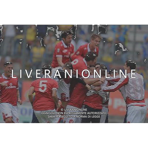 PERUGIA FROSINONE LEGA PRO 04-05-2014 NELLA FOTO ESULTANZA MOSCATI FOTO SETTONCE-AG ALDOL IVERANI SAS