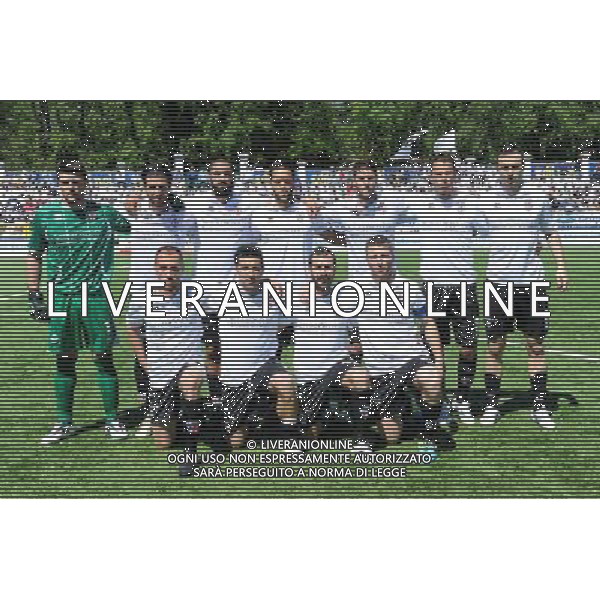 Vercelli 4-05-2014 Stadio Silvio Piola Campionato Lega PRO Prima Divisione girone A - 30å¡ giornata Pro Vercelli - Carrarese nella foto formazione Pro Vercelli foto Roberto Garavaglia - ag. Aldo Liverani sas