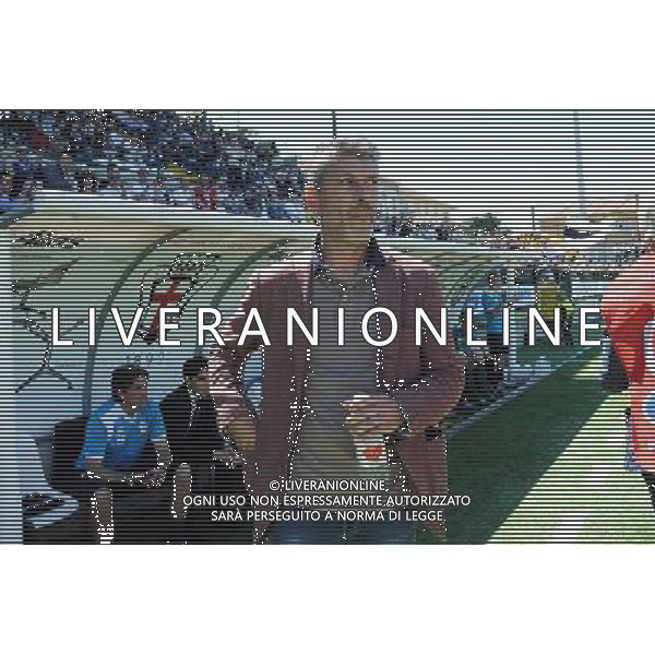 Vercelli 4-05-2014 Stadio Silvio Piola Campionato Lega PRO Prima Divisione girone A - 30å¡ giornata Pro Vercelli - Carrarese nella foto Scazzola allenatore Pro Vercelli foto Roberto Garavaglia - ag. Aldo Liverani sas