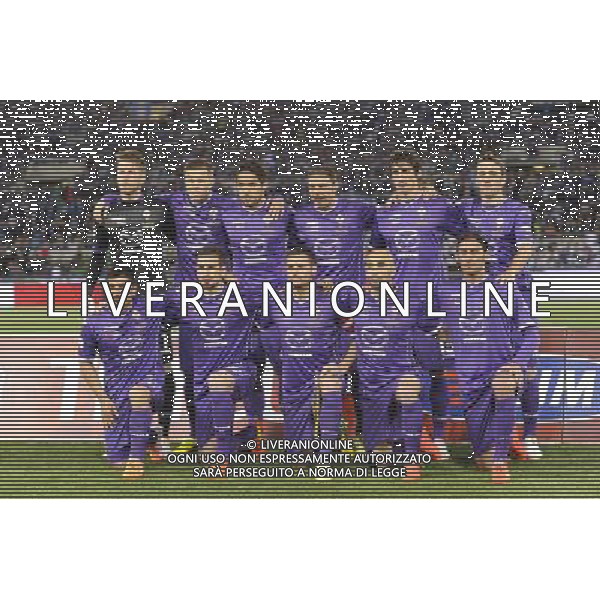Roma - 03/05/2014 - Stadio Olimpico - Finale TIM CUP 2013-2014 - Fiorentina vs Napoli - nella foto: La formazione della Fiorentina / Ph. Fabrizio Corradetti - Ag. Aldo Liverani sas