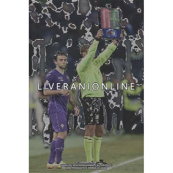 Roma - 03/05/2014 - Stadio Olimpico - Finale TIM CUP 2013-2014 - Fiorentina vs Napoli - nella foto: Giuseppe Rossi entra in campo dopo l\'infortunio / Ph. Fabrizio Corradetti - Ag. Aldo Liverani sas