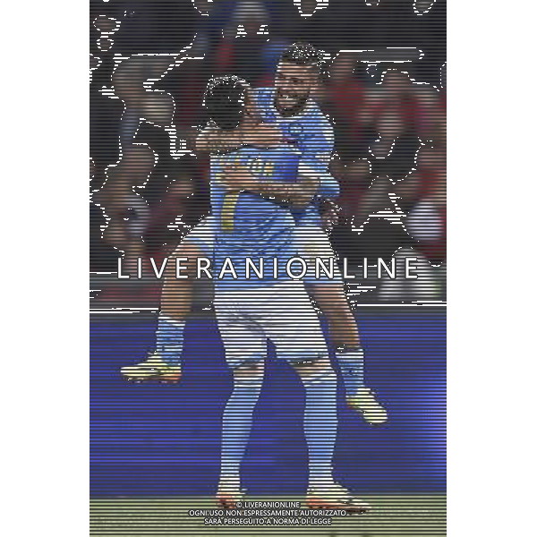 Roma - 03/05/2014 - Stadio Olimpico - Finale TIM CUP 2013-2014 - Fiorentina vs Napoli - nella foto: Lorenzo Insigne esula con Jose\' Maria Callejon / Ph. Fabrizio Corradetti - Ag. Aldo Liverani sas