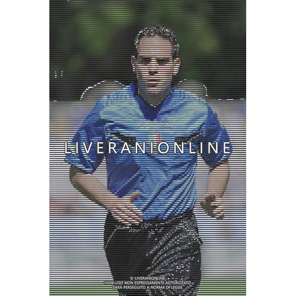 Vercelli 4-05-2014 Stadio Silvio Piola Campionato Lega PRO Prima Divisione girone A - 30Â° giornata Pro Vercelli - Carrarese nella foto l\'arbitro Valerio Marini di Roma foto Roberto Garavaglia - ag. Aldo Liverani sas