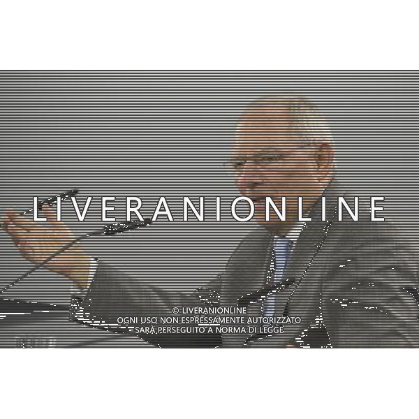 German Finance Minister Wolfgan Schaeuble talks to the press after the Ecofin Finance Ministers meeting at the EU council headquarters in Brussels, Belgium on 06.05.2014 by Wiktor Dabkowski ©photoshot/AGENZIA ALDO LIVERANI SAS - ITALY ONLY - Riunione dei Ministri delle finanze dell\' Ecofin presso la sede del Consiglio dell\'Unione europea a Bruxelles, Belgio 06 maggio 2014 