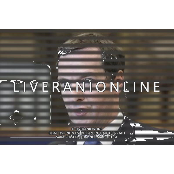 British Chancellor of the Exchequer George Osborne talks to the press after the Ecofin Finance Ministers meeting at the EU council headquarters in Brussels, Belgium on 06.05.2014 by Wiktor Dabkowski ©photoshot/AGENZIA ALDO LIVERANI SAS - ITALY ONLY - Riunione dei Ministri delle finanze dell\' Ecofin presso la sede del Consiglio dell\'Unione europea a Bruxelles, Belgio 06 maggio 2014 