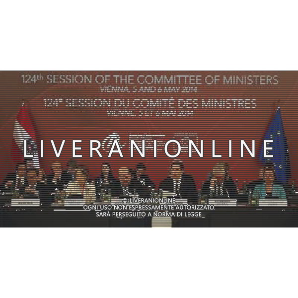 (140506) -- VIENNA, May 6, 2014 () -- Photo released by Austrian Foreign Ministry shows a scene of a session of European Council of ministers, in Vienna, Austria, May 6, 2014. (/Austrian Foreign Ministry) ©PHOTOSHOT/AGENZIA ALDO LIVERANI SAS - ITALY ONLY - EDITORIAL USE ONLY