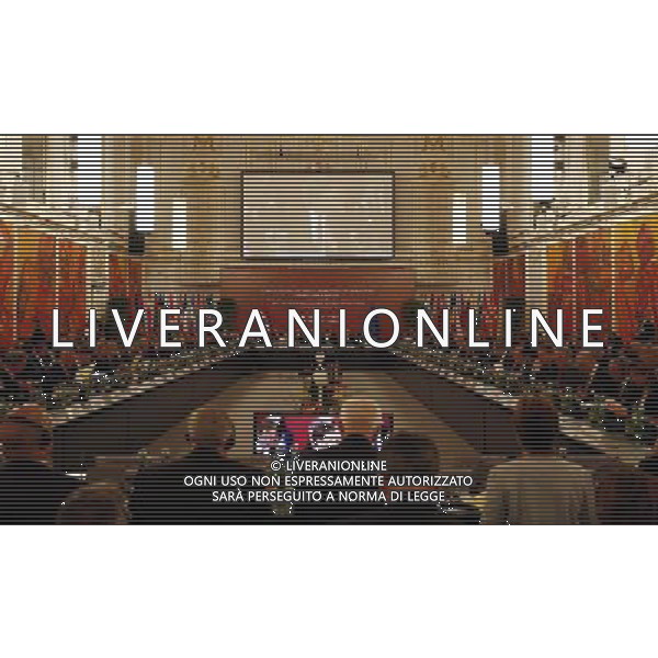 (140506) -- VIENNA, May 6, 2014 () -- Photo released by Austrian Foreign Ministry shows a scene of a session of European Council of ministers, in Vienna, Austria, May 6, 2014. (/Austrian Foreign Ministry) ©PHOTOSHOT/AGENZIA ALDO LIVERANI SAS - ITALY ONLY - EDITORIAL USE ONLY