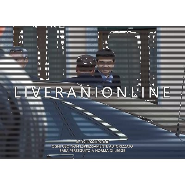 L\'arrivo dell\'ex premier Silvio Berlusconi, per l\'inizio dei servizi sociali nella clinica per anziani a Cesano Boscone -Milano 09 maggio 2014 ©gazzaniga/AGENZIA ALDO LIVERANI SAS