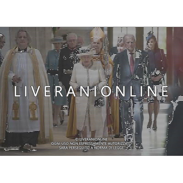 The Queen and The Duke of Edinburgh attended a Service at Chelmsford Cathedral,, as part of the centenary celebrations of Chelmsford Diocese. After the Service, Her Majesty and His Royal Highness met staff and volunteers in the nearby Diocesan Offices\'s AG ALDO LIVERANI SAS ONLY ITALY