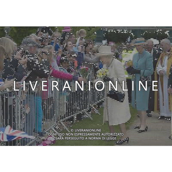 The Queen and The Duke of Edinburgh attended a Service at Chelmsford Cathedral,, as part of the centenary celebrations of Chelmsford Diocese. After the Service, Her Majesty and His Royal Highness met staff and volunteers in the nearby Diocesan Offices\'s AG ALDO LIVERANI SAS ONLY ITALY