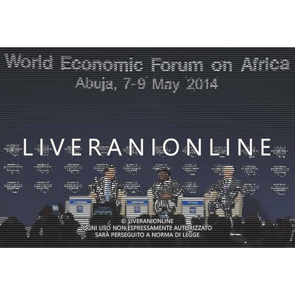 (140508) -- ABUJA, May 8, 2014 () -- Chinese Premier Li Keqiang (L) attends the World Economic Forum on Africa in Abuja, Nigeria, May 8, 2014. (/Li Xueren) (zkr) ag aldo liverani sas only italy