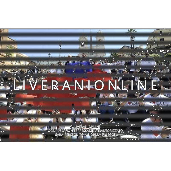 Roma - 09/05/2014 - Piazza di Spagna - Flash mob promosso dai giovani militanti e simpatizzanti di Scelta Civica di I LOVE EU in vista delle prossime elezioni europee - nella foto: Andrea Romano con altri candidati alle elezioni europee / Ph. Fabrizio Corradetti - ag. Aldo Liverani Sas