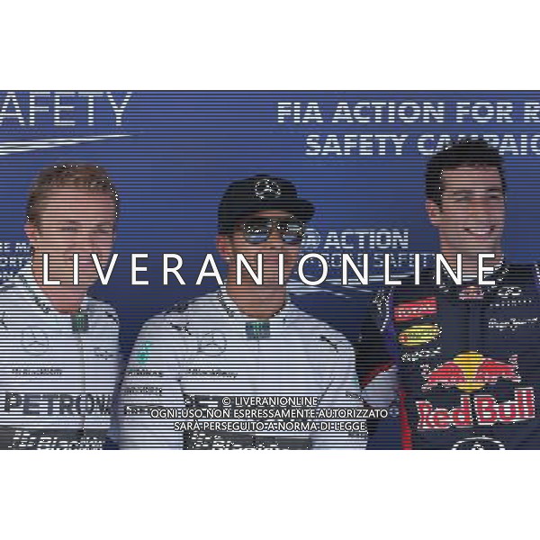 Nico Rosberg (GER), Mercedes AMG F1 Team, Lewis Hamilton (GBR), Mercedes AMG F1 Team and Daniel Ricciardo (AUS), Red Bull Racing 10.05.2014. Formula 1 World Championship, Rd 5, Spanish Grand Prix, Barcelona, Spain, Qualifying Day. - www.xpbimages.com, EMail: requests@xpbimages.com - copy of publication required for printed pictures. Every used picture is fee-liable. © Copyright: Charniaux / XPB Images /Agenzia Aldo Liverani sas - ITALY ONLY - EDITORIAL USE ONLY - Gp F1 Spagna - Barcellona - Prove ufficiali