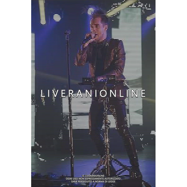 Brendon Urie of Panic At The Disco (Panic! At The Disco) performs at Manchester Apollo, Manchester, England, 8th May 2014. AG ALDO LIVERANI SAS ONLY ITALY