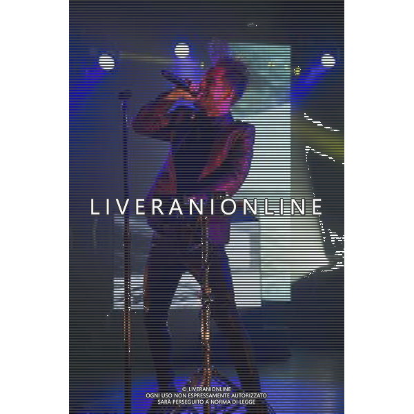 Brendon Urie of Panic At The Disco (Panic! At The Disco) performs at Manchester Apollo, Manchester, England, 8th May 2014. AG ALDO LIVERANI SAS ONLY ITALY